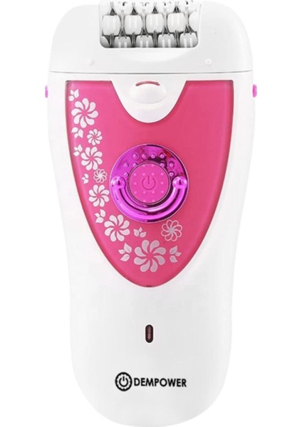 Pembe Renkli Epilasyon Cihazı, 2 Başlık, Güçlü ve Hafif Tasarım