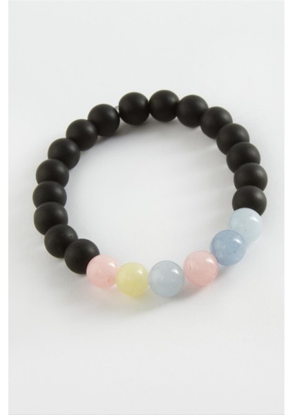 Ds-Derin Ceyt Doğaltaş Bileklik-Siyah