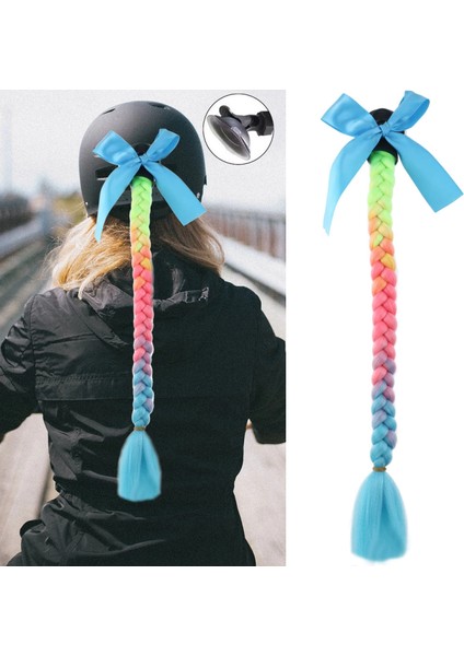 Motosiklet Kaskı Örgülü At Kuyruğu - ACM07