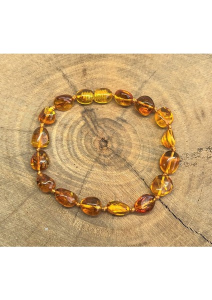 Karamel Rengi Damla Kehribar Bileklik Yetişkin Şıklığı modelleri