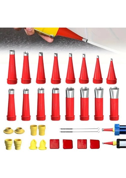 Kendi Markanız®30 Parça Silikon Kalafat Mastik Alet Seti Mastik Ucu