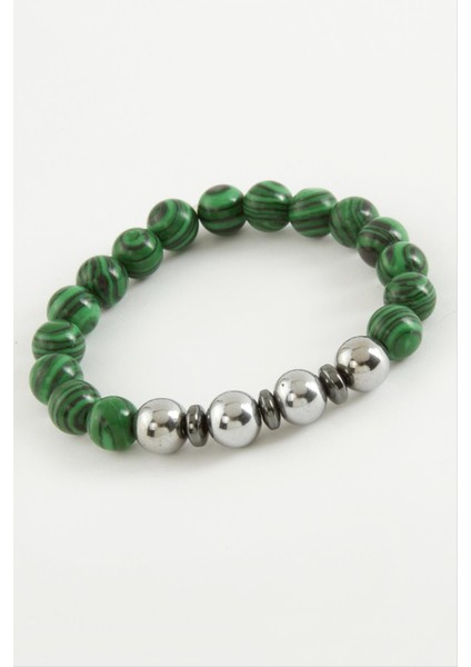 Ds-Derin Malahit Hematit Doğaltaş Bileklik-Yeşil fiyatları