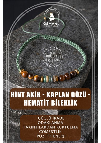 Yeşil Doğal Taşlı Örgü Bileklik, Şık ve Enerjik Tasarım.