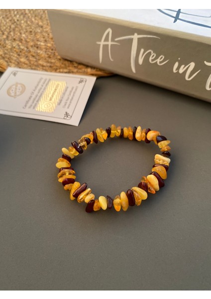 Şeffaf Damla Kehribar Yetişkin Bileklik, Şık ve Doğal Tasarım modelleri