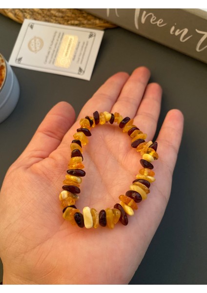 Şeffaf Damla Kehribar Yetişkin Bileklik, Şık ve Doğal Tasarım fırsatları