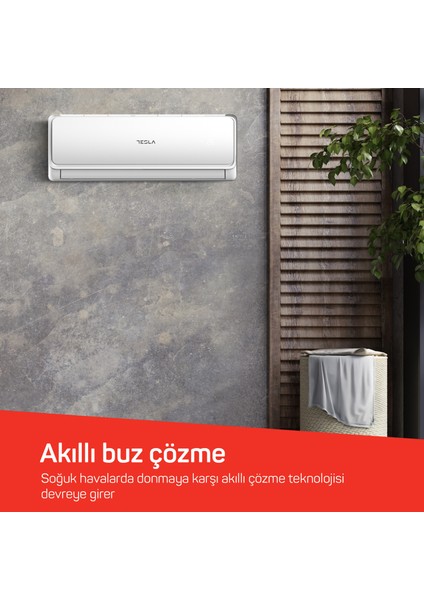 12.000 Btu Duvar Tipi Split Klima Seti Beyaz (Arzum AR070 Vantilatör Hediyeli)