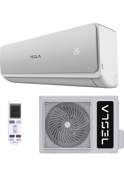 12.000 Btu Duvar Tipi Split Klima Seti Beyaz (Arzum AR070 Vantilatör Hediyeli)