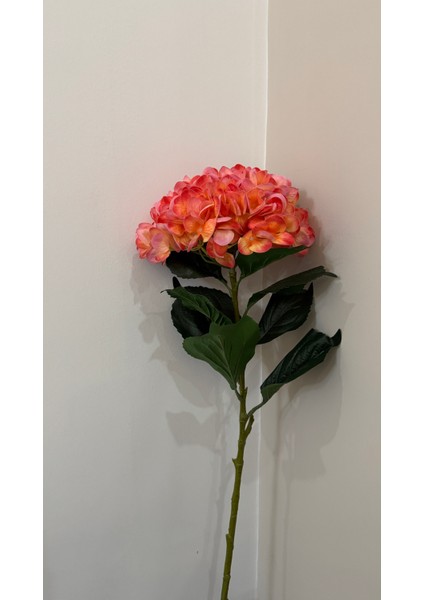 Yapay Çiçek Islak Dokulu Turuncu Renk Ortanca - Tek Dal 110 cm fiyatları