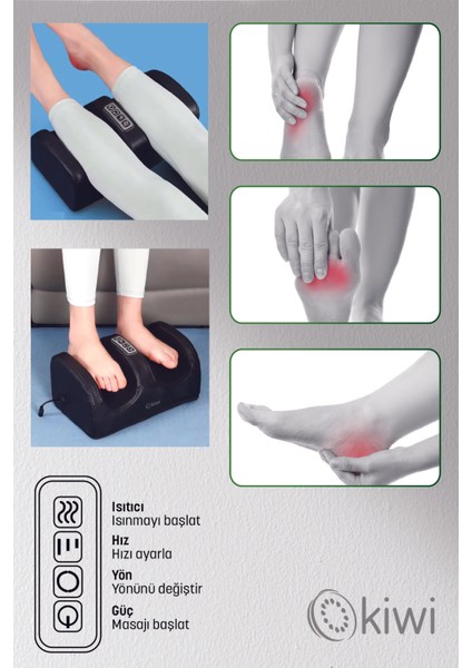 Hız Ayarlı Sıcak Kompresli Ayak Masaj Aleti, Rahatlatıcı ve Şık Tasarım fiyatları