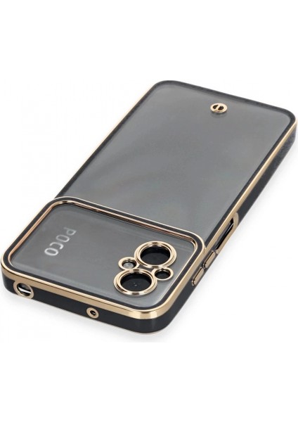 Xiaomi Poco M5 Kılıf Liva Lens Silikon - Siyah modelleri