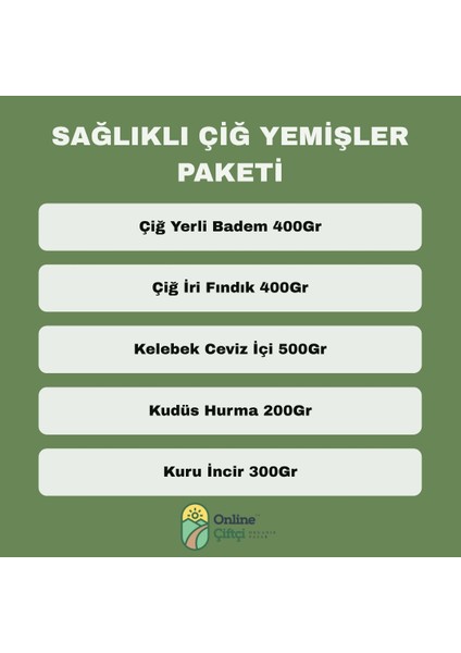 Sağlıklı Atıştırmalık Seti Net 1.8 kg modelleri