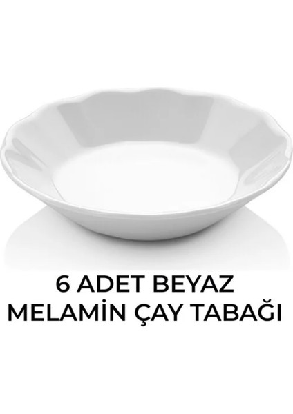 Atlas 6’lı Renkli Melamin Çay Tabağı Seti 11 cm - 1. Sınıf Termogold Cafe & Restoran Çay Tabağı S344