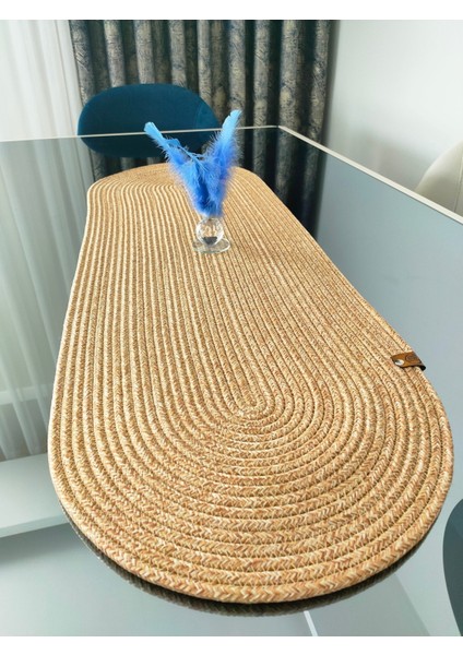 Doğal Jüt ve Hasır Runner, Masa ve Sehpa Örtüsü, Şık ve Zarif Tasarım fiyatları