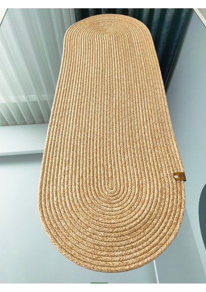 Doğal Jüt ve Hasır Runner, Masa ve Sehpa Örtüsü, Şık ve Zarif Tasarım fırsatları