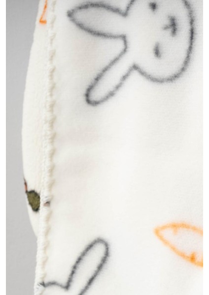 Sevimli Tavşan Desenli Peluş Battaniye BBTF.EKR.95077 fırsatları