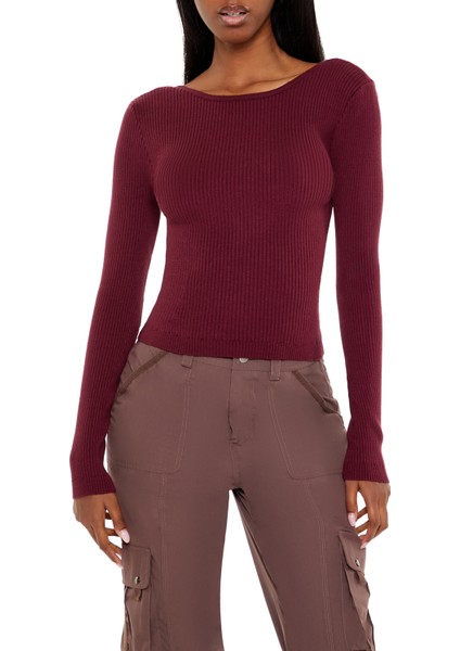 Bisiklet Yaka Fiyonk Detaylı Kazak