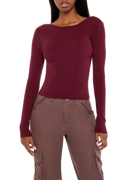 Bisiklet Yaka Fiyonk Detaylı Kazak