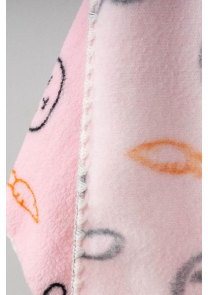 Sevimli Tavşan Desenli Peluş Battaniye BBTF.PMB.95077 fırsatları