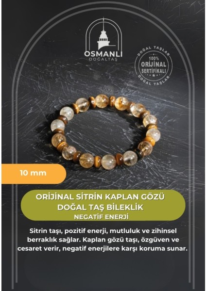 Doğal Sarı Taş Bileklik, Pozitif Enerji ve Şifa Kaynağı