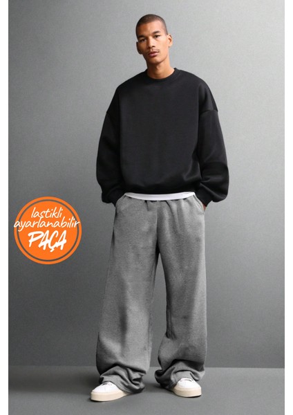 Baggy Bol Eşofman Altı Iki Stil ; Ister Bol Paça Ister Dar Paça Erkek Kadın Unisex fırsatları