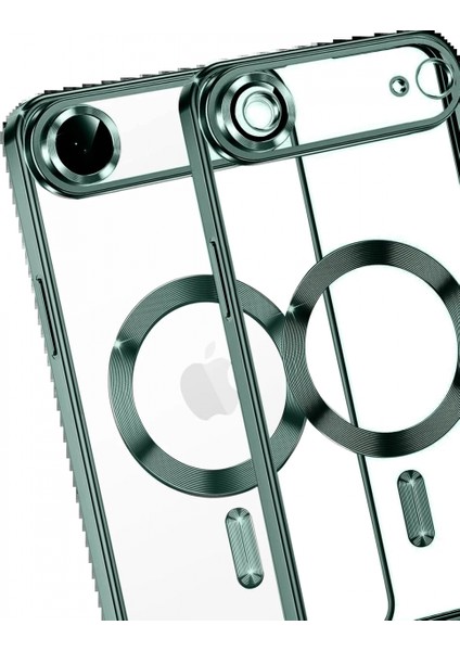 Apple iPhone 17 Air Kross Magneticsafe Kapak - Koyu Yeşil modelleri