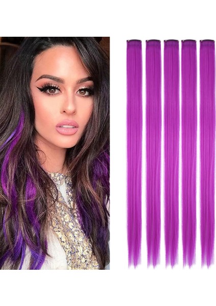 Renkli Sentetik Çıt Çıt - 5 Adet - D16