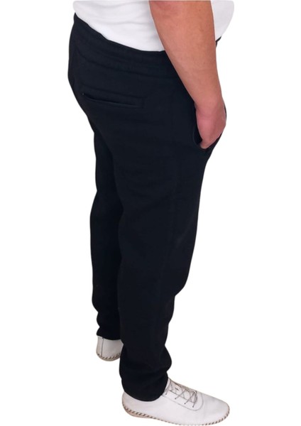 Battal Beden 3 Iplik Kalın Penye Kumaş Içi Şardonlu 3 Cepli Kışlık Erkek Eşofman Altı fırsatları