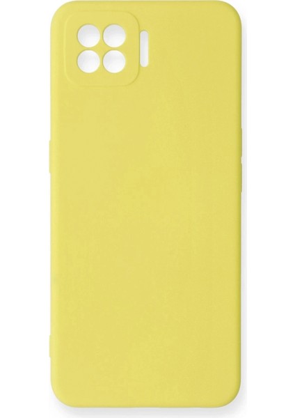 Oppo A73 Kılıf Nano Içi Kadife Silikon - Sarı