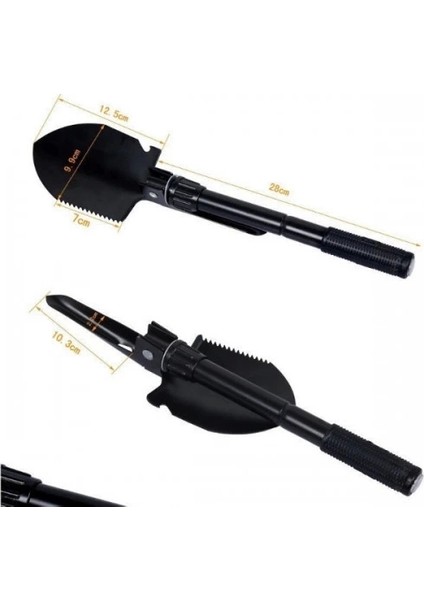 Pusulası Katlanır Portatif Kazma Kürek Seti ( Lisinya )