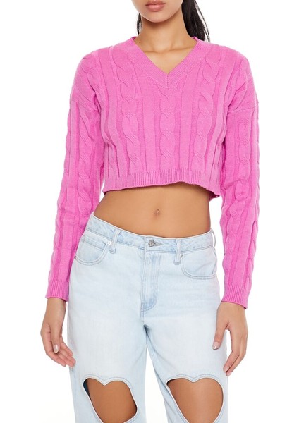 Saç Örgü Detaylı Kazak fırsatları