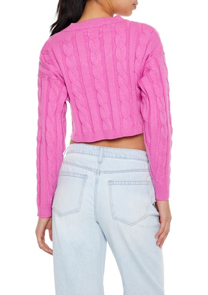 Saç Örgü Detaylı Kazak indirimleri