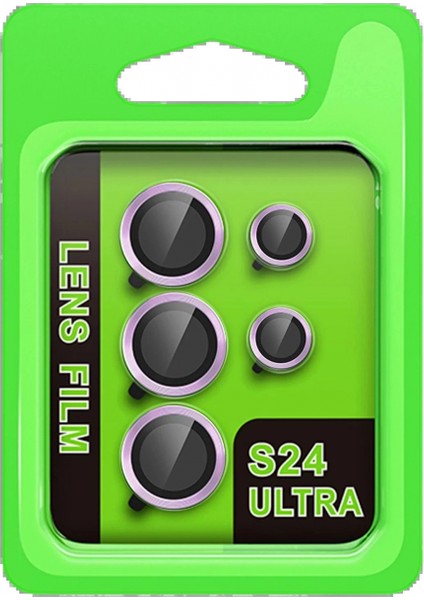 Samsung Galaxy S24 Ultra Raze Metal Kamera Lens - Mor