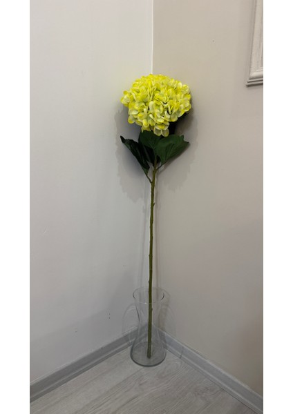 Yapay Çiçek Islak Dokulu Sarı Renk Ortanca - Tek Dal 110 cm fiyatları