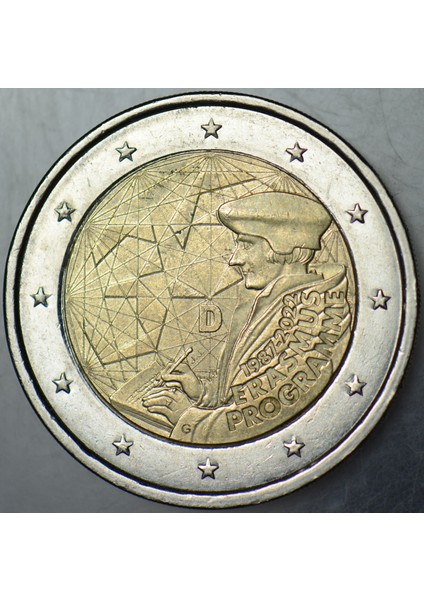 Almanya 2 Euro 2022 Hatıra-Erasmus Programı 35. Yılı Anısına. fiyatları