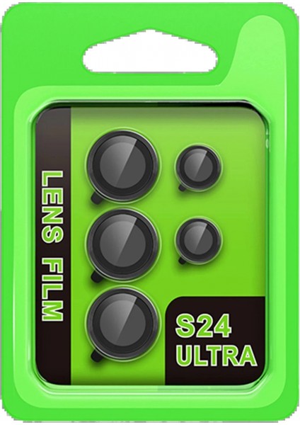 Samsung Galaxy S24 Ultra Raze Metal Kamera Lens - Siyah