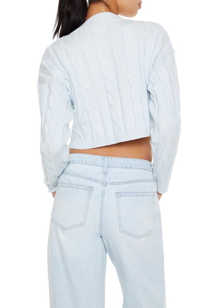 Saç Örgü Detaylı Kazak indirimleri