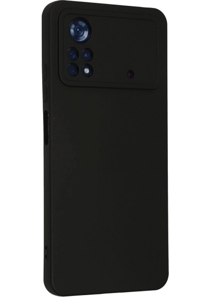 Xiaomi Poco X4 Pro 5G Kılıf Nano içi Kadife Silikon - Siyah modelleri