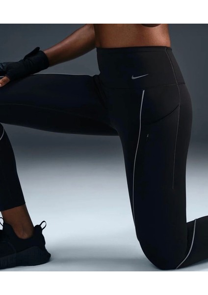 Go Firm-Support High-Waisted Reflective 7/8 Training Yüksek Belli Siyah Kadın Tayt fiyatları