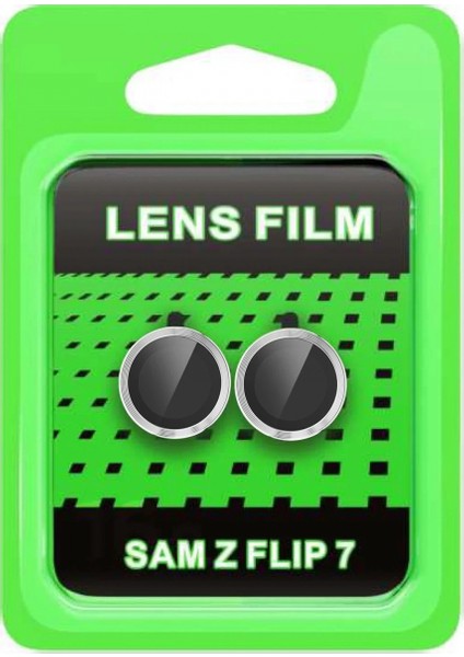 Samsung Galaxy Z Flip 7 Raze Metal Kamera Lens - Gümüş