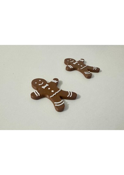 Zencefil Adam Magnet (Dekoratif 3D Magnet Buzdolabı Süsü) 2 Adet