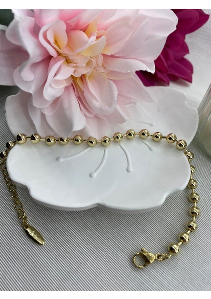 Çelik Altın Renk Top Top Bileklik fiyatları