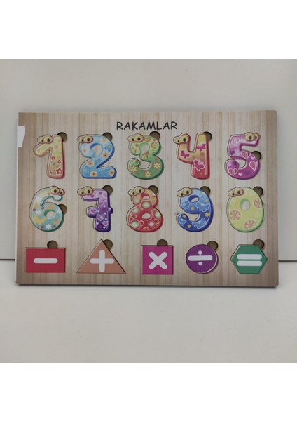 May’s Nest Rakamlar Ahşap Bul Tak Puzzle | Eğitici ve Eğlenceli Öğrenme Oyunu
