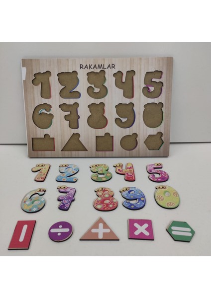 May’s Nest Rakamlar Ahşap Bul Tak Puzzle | Eğitici ve Eğlenceli Öğrenme Oyunu modelleri