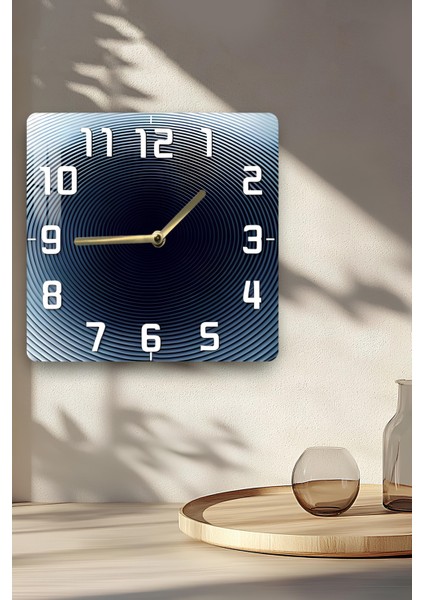Göz Alıcı Tasarım Temperli Cam Kare Saat 33X33 cm Ebadında Uv Baskı - KCS053 indirimleri