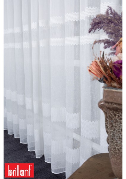 Keten Arthur 1/3 Sık Pileli Ütü Istemez Kırışmaz Yeni Sezon Salon Oda Tül Perdesi