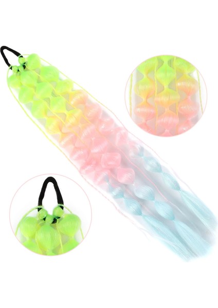 Balon Örgülü Simli Lastikli At Kuyruğu - ACM27 fiyatları