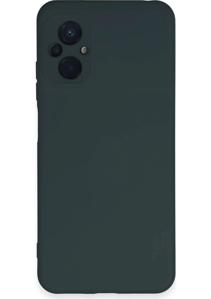 Xiaomi Poco M5 Kılıf Nano Içi Kadife Silikon - Koyu Yeşil