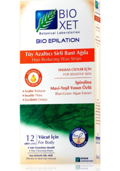 Yumuşak ve Hassas Ciltlere Uygun 12'li Doğal Ağda Bandı Seti