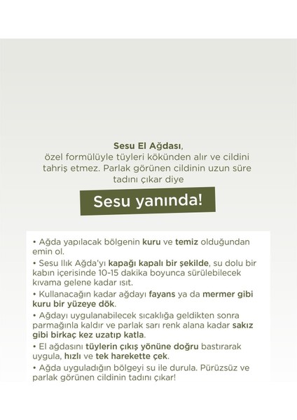 Doğal El Ağdası 250 gr x 2 Adet, Tüm Ciltler Için Uygun, Güzel ve Güvenli Bakım fırsatları