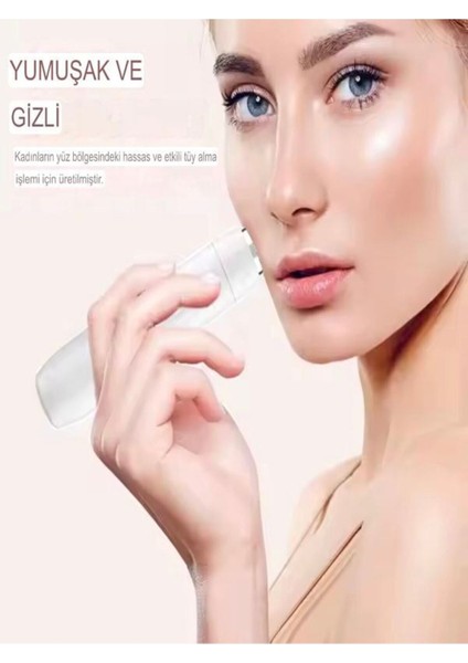 Kadın Yüz Epilasyon Cihazı, LED Işık, 10.000 Rpm, Hassas Cilt Uyumlu indirimleri